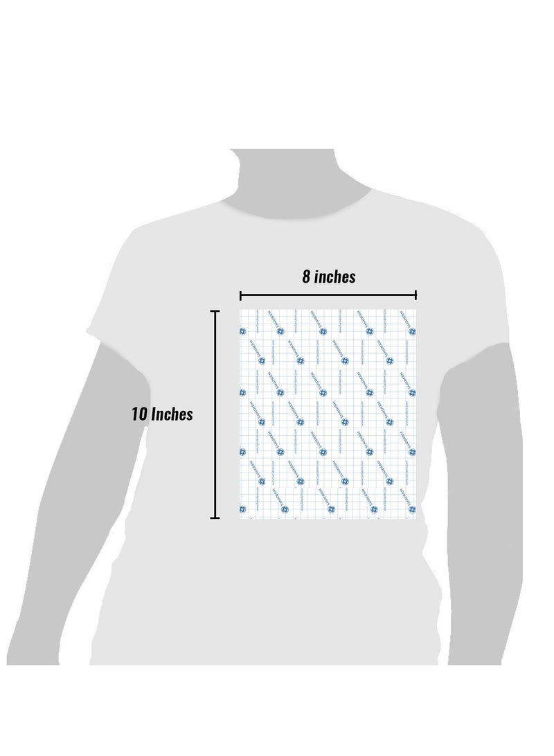 Saniderm Tattoo Aftercare Bandage 3 Sheets (Large Pack, 8 in x 10 in) – Convenient, Faster Tattoo Healing and Protection – Sterile, Waterproof, and Latex-Free