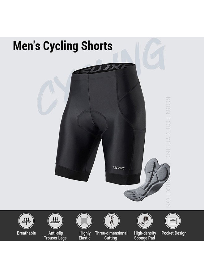 Men's Bike Clothing Set Short Sleeve Breathable Cycling Jersey with Quick Dry Elastic Cycling Shorts