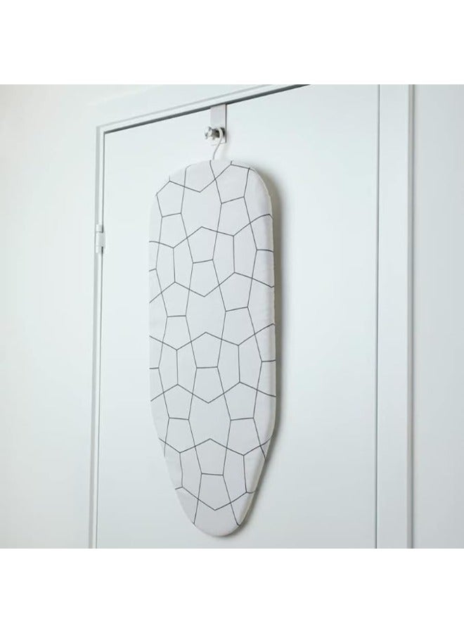 Durable Extra Stable Ironing Board Table 73x32 cm - Premium Heavy Duty Ironing Surface, Foldable & Adjustable, Heat Resistant Cover for Perfect Ironing Results