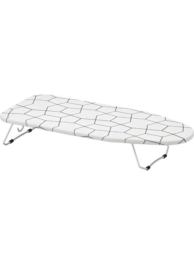 Durable Extra Stable Ironing Board Table 73x32 cm - Premium Heavy Duty Ironing Surface, Foldable & Adjustable, Heat Resistant Cover for Perfect Ironing Results