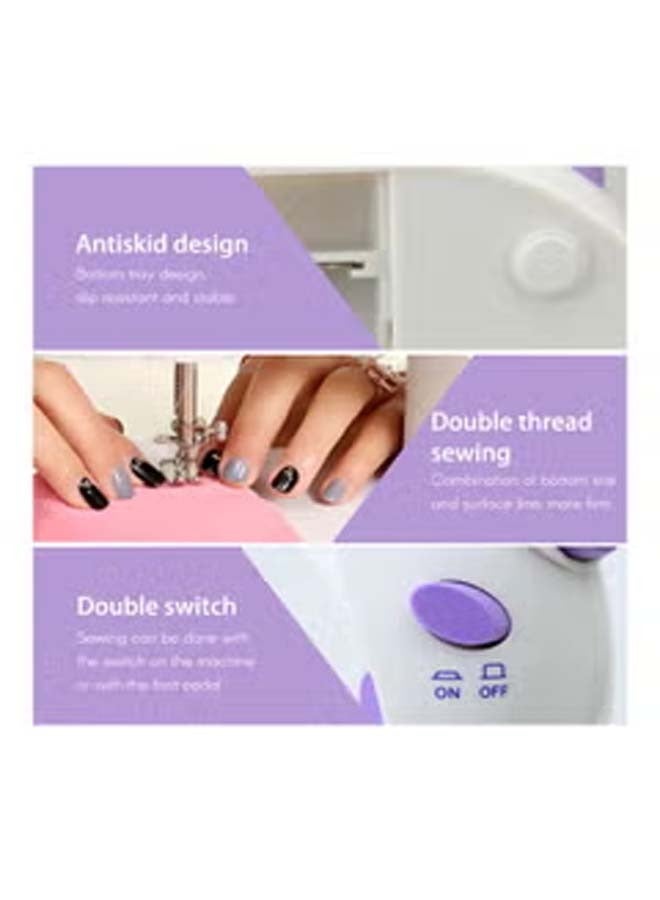 Portable Sewing Machine Mini With Foot Pedal-Light B07Q1W4HD5 White