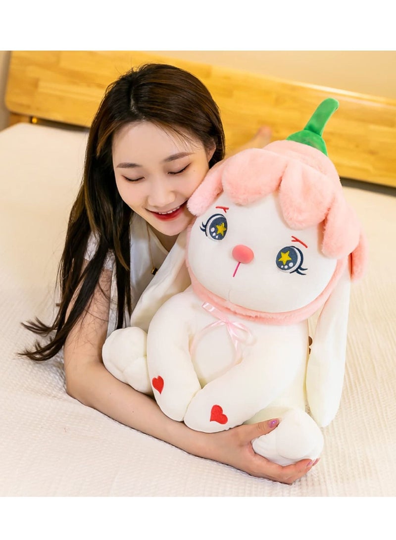 Plush Bunny Stuffed Animal Weighted Soft Bunnies Toy Plushie Cute Rabbit Doll Gifts for Kids Girls Adults Little Gift 26cm