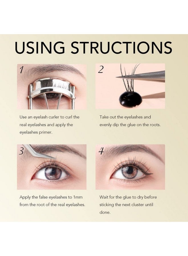 Diy Cluster Lash Glue Eyelash Extension Glue 34 Sec Drying 715 Days Retention Low Humidity Waterproof Eyelash Glue For Sensitive Eyes