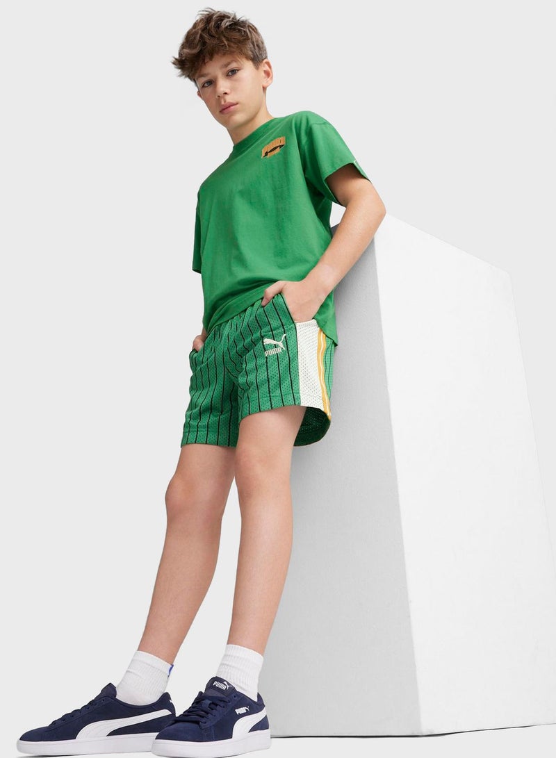 Kids T7 For The Fanbase Mesh Shorts