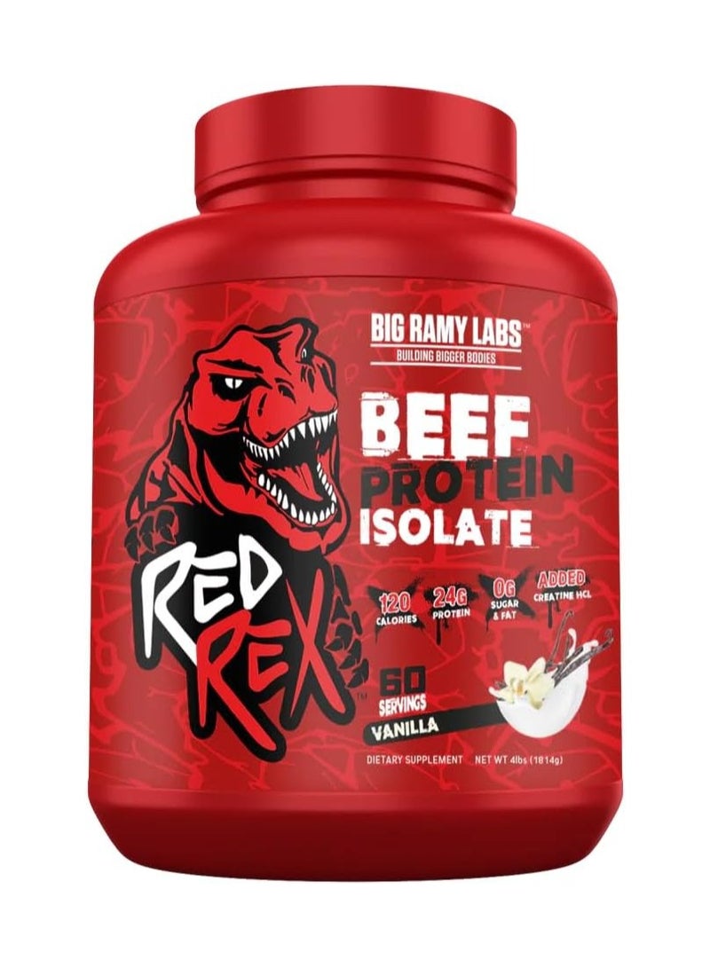 Big Ramy Labs Beef Protein Isolate 4lbs Vanilla Flavor 60 Serving