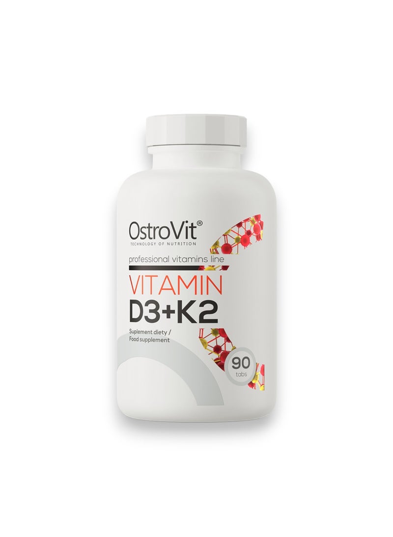 Vitamin D3+K2, 90 Tablets