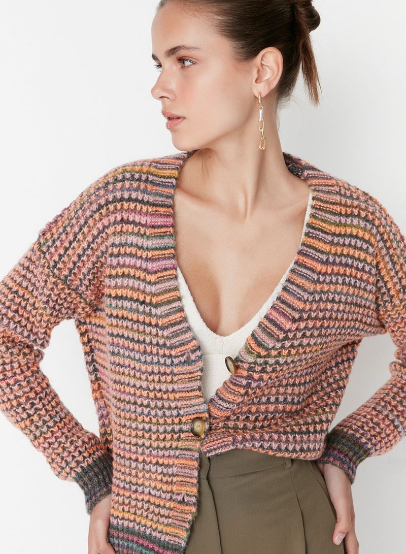 Printed Knitted Cardigan