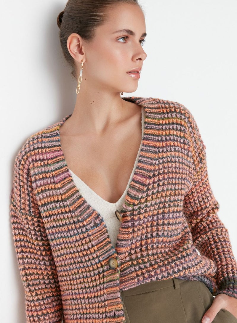 Printed Knitted Cardigan