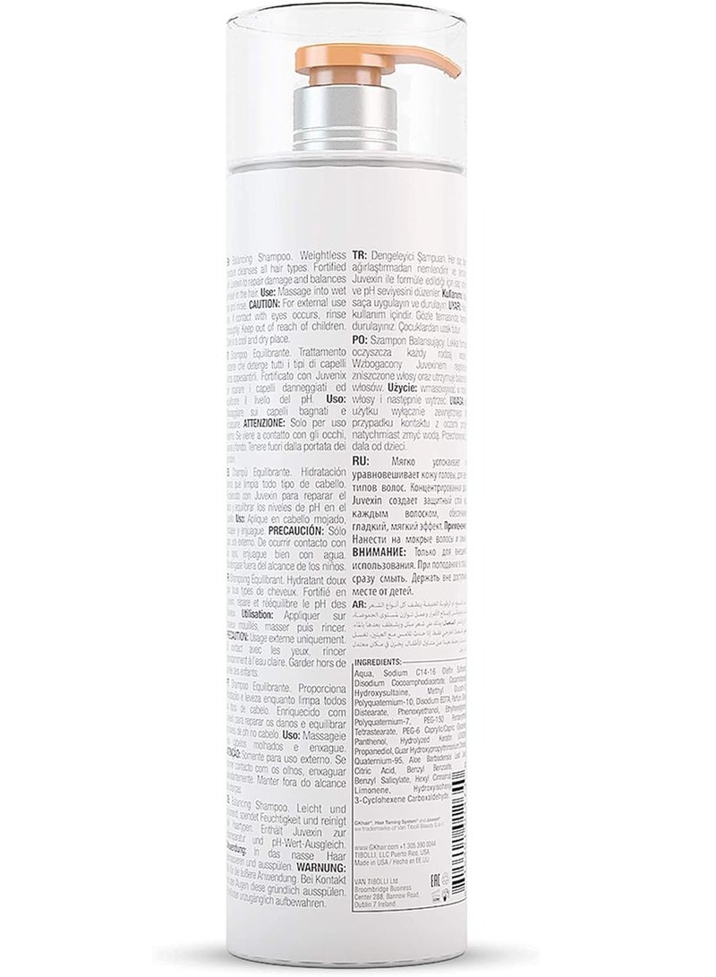 GK Hair Taming System Global Balancing Conditioner For Oily & Color Treated Hair Daily Use 1Ltr