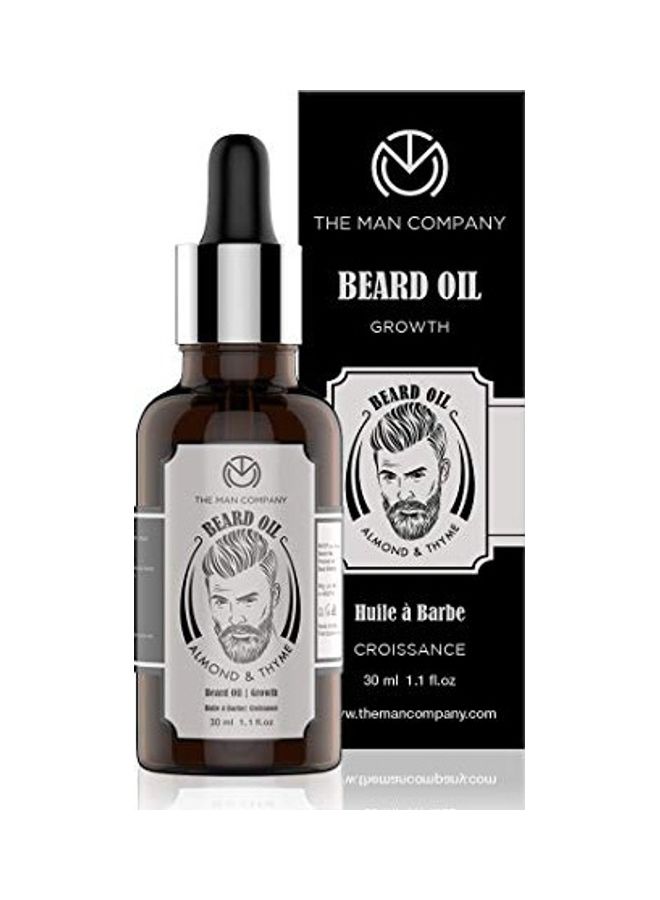 Beard Growth Oil With Almond And Thyme Black