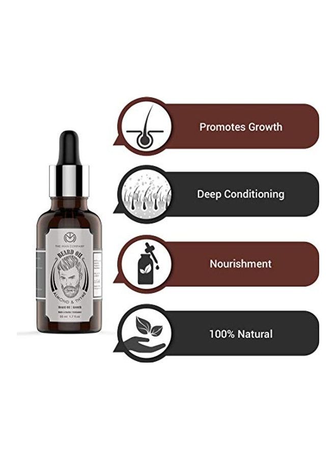 Beard Growth Oil With Almond And Thyme Black