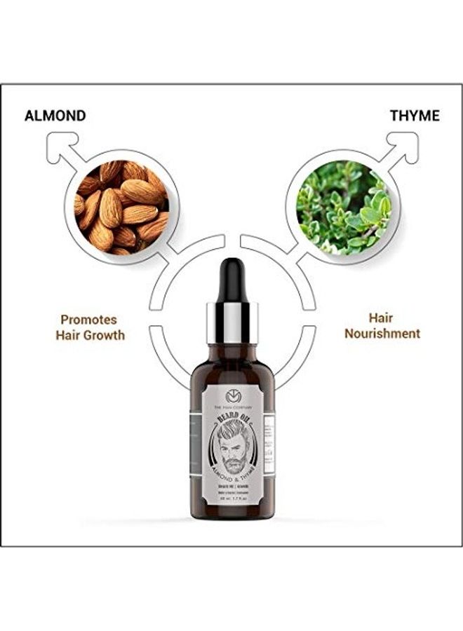 Beard Growth Oil With Almond And Thyme Black