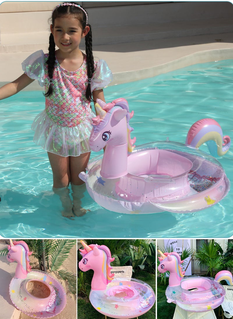 Baby Swim Float,Inflatable Baby Swimming Float, Infant Pool Float,Baby Swimming Ring,Cartoon Design Swim Float,Children Inflatable Swimming Ring for 1-6 years old
