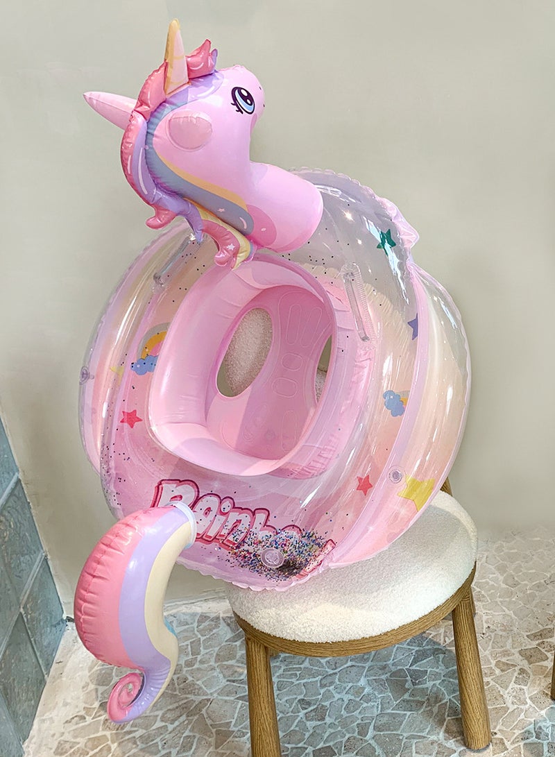Baby Swim Float,Inflatable Baby Swimming Float, Infant Pool Float,Baby Swimming Ring,Cartoon Design Swim Float,Children Inflatable Swimming Ring for 1-6 years old