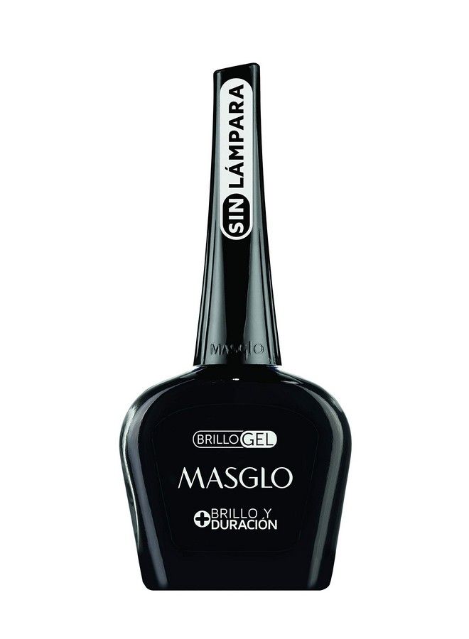 Nail Polish Transparent Gel Top Coat Uv Lamp Free Long Duration Brillo Transparente Top Gel Uso Libre De Lámpara Larga Duración 0.5 Fl. Oz.