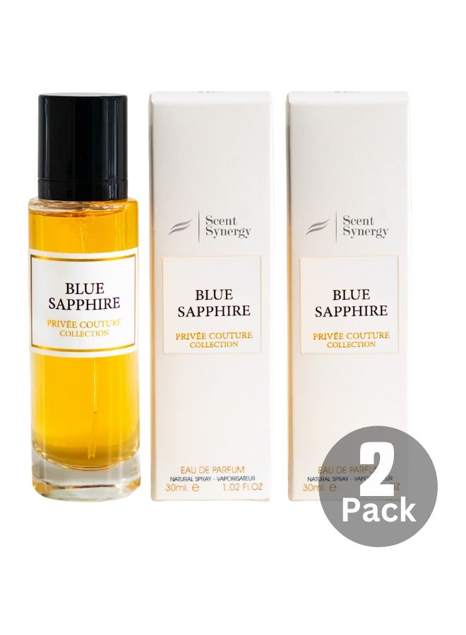Pack of 2 Blue Sapphire Travel Size 30 ml
