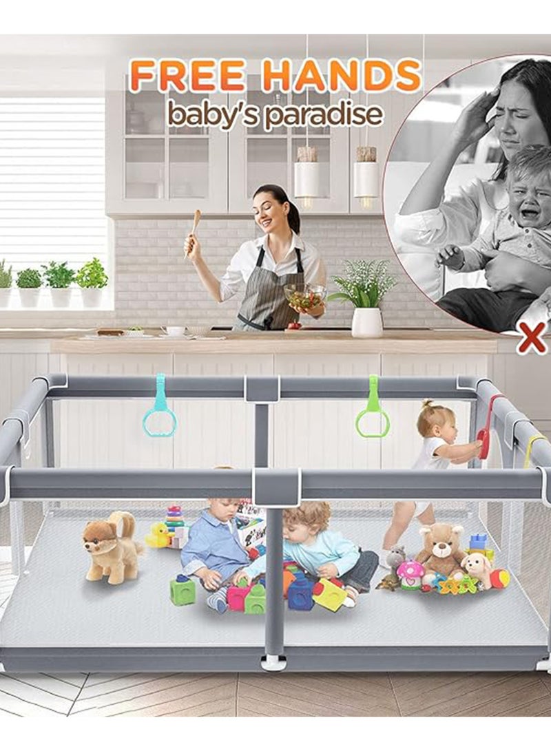 Baby Playpen for Toddler Indoor Play game Fence Without Ball