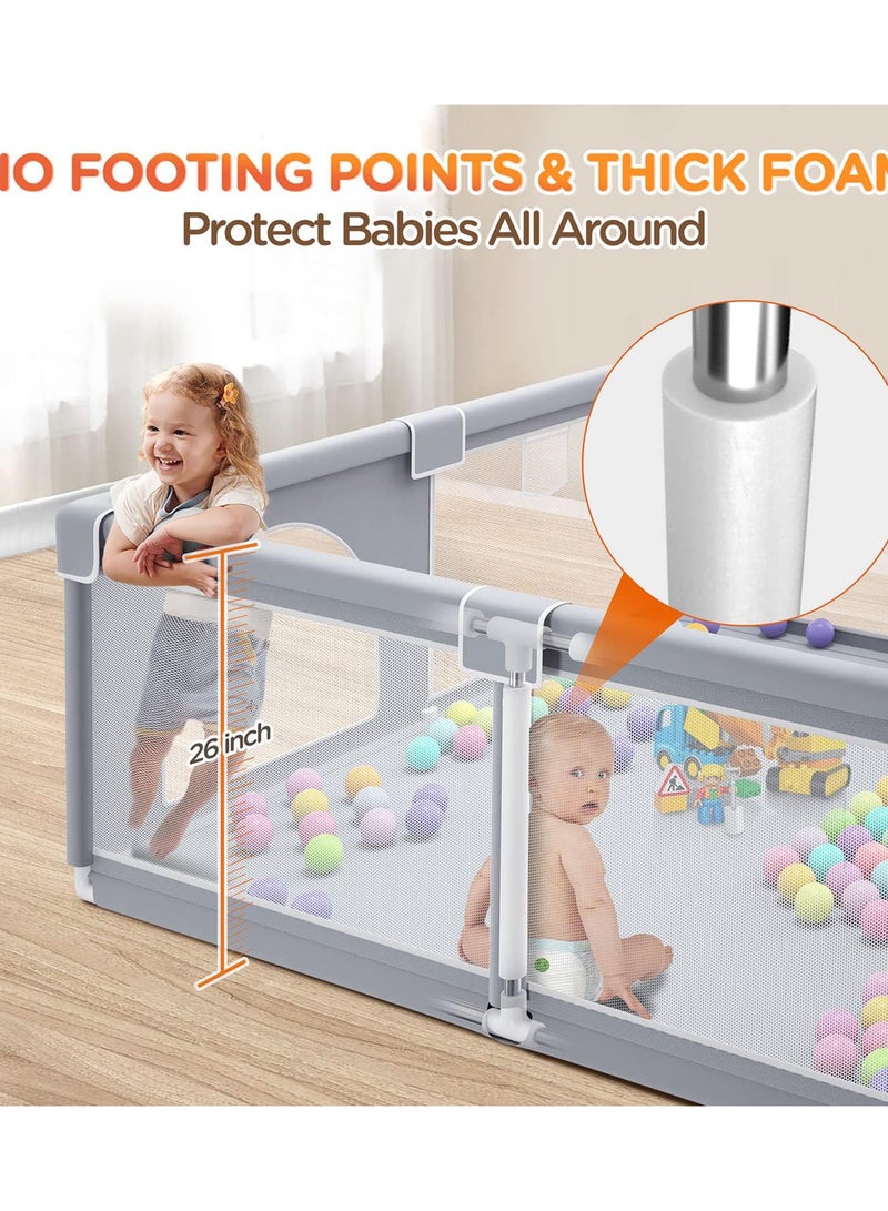 Baby Playpen for Toddler Indoor Play game Fence Without Ball