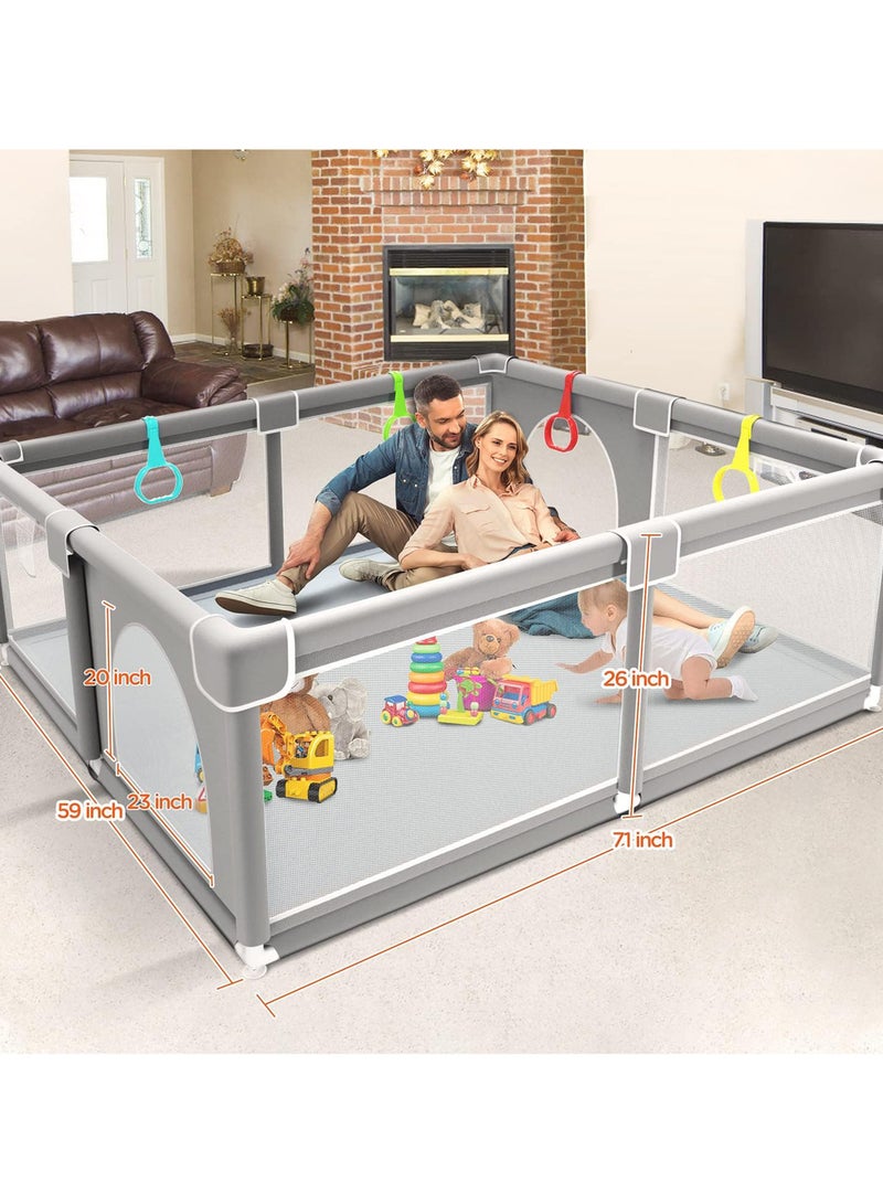 Baby Playpen for Toddler Indoor Play game Fence Without Ball