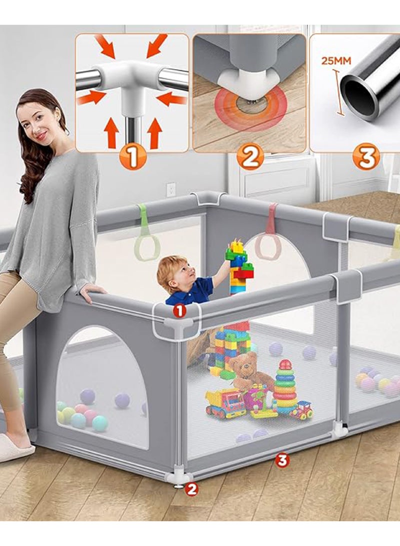 Baby Playpen for Toddler Indoor Play game Fence Without Ball