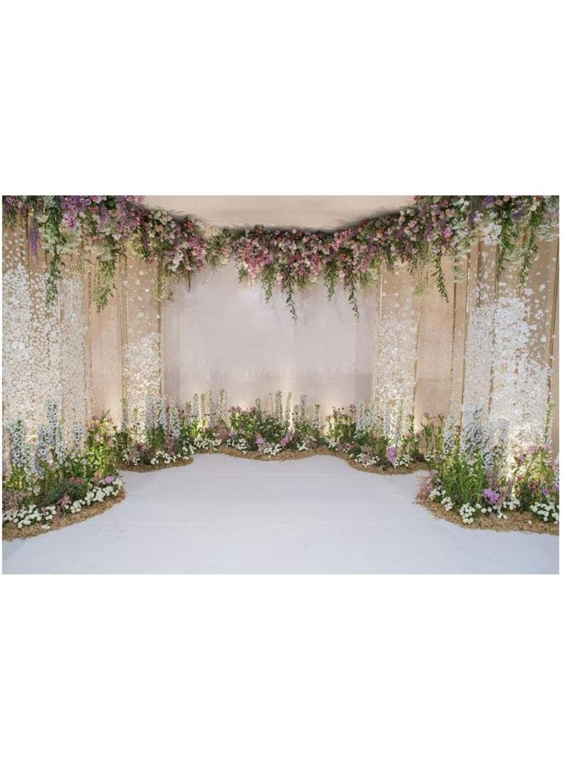 Nordic Style Photography Backdrop Cloth Wedding Flower Garden Photo Background Cloth Studio Shot Accessories for Indoor Outdoor