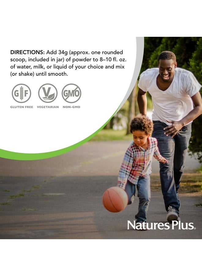 SPIRU-TEIN, Blueberries & Cream - 1.12 lb - Plant-Based Protein Powder - Vitamins & Minerals for Energy - Vegetarian, Gluten Free - 15 Servings