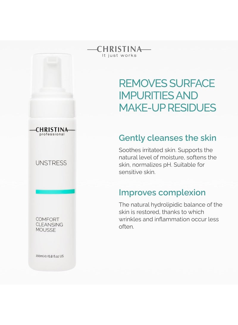 UNSTRESS | COMFORT CLEANSING MOUSSE 200 ML