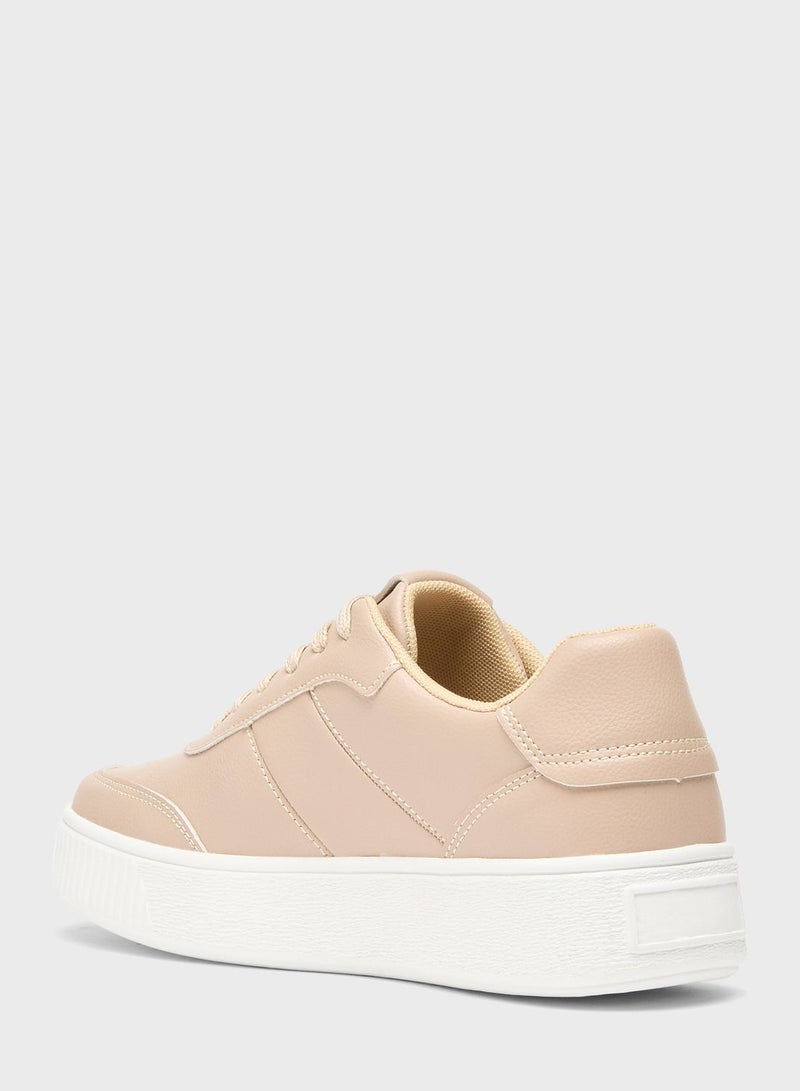 Lace Up Low Top Sneakers