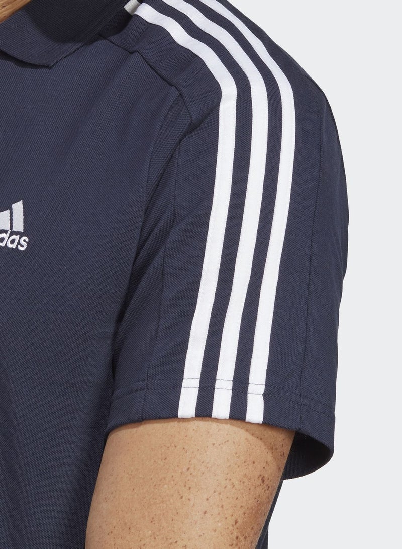 3 Stripes Pique Logo Polo