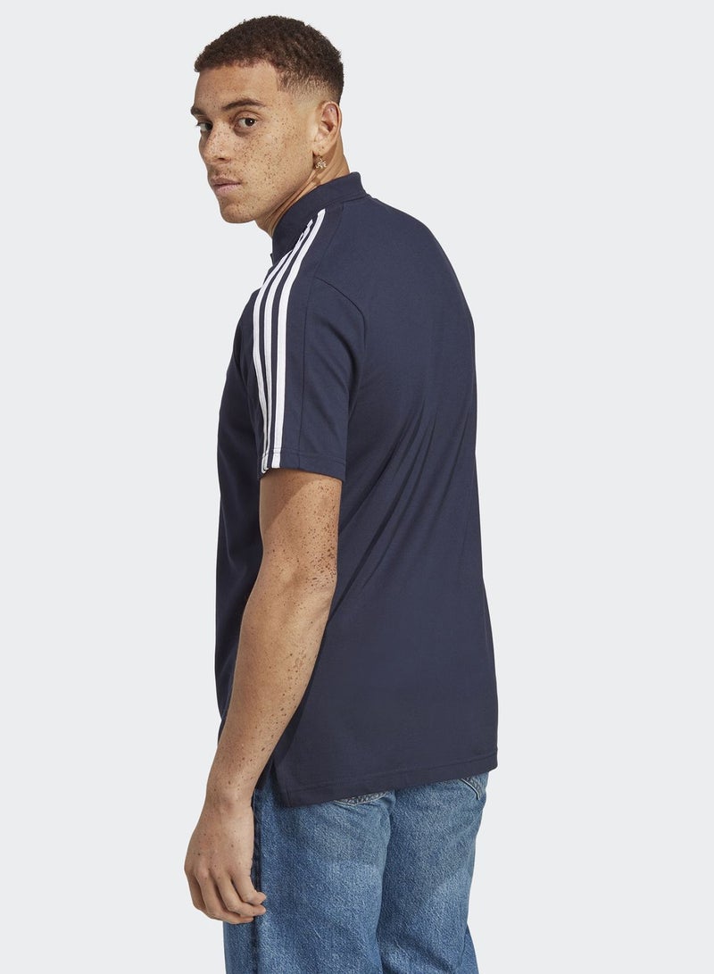 3 Stripes Pique Logo Polo