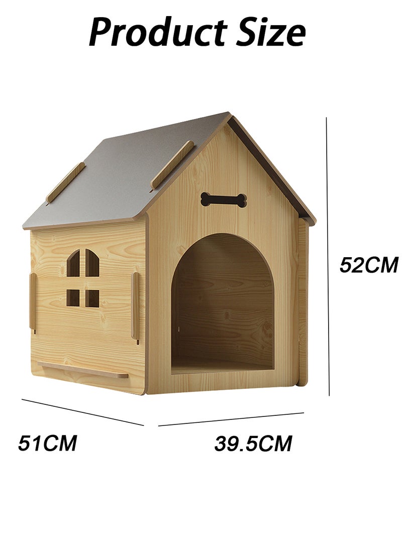 Wooden Dog Crate Dog House Pet Pen Pet Wooden House Dog House Dog Crate Dog Wooden Pet House with Roof for Dogs Indoor Dog House Suitable for kittens, Puppies, Rabbits