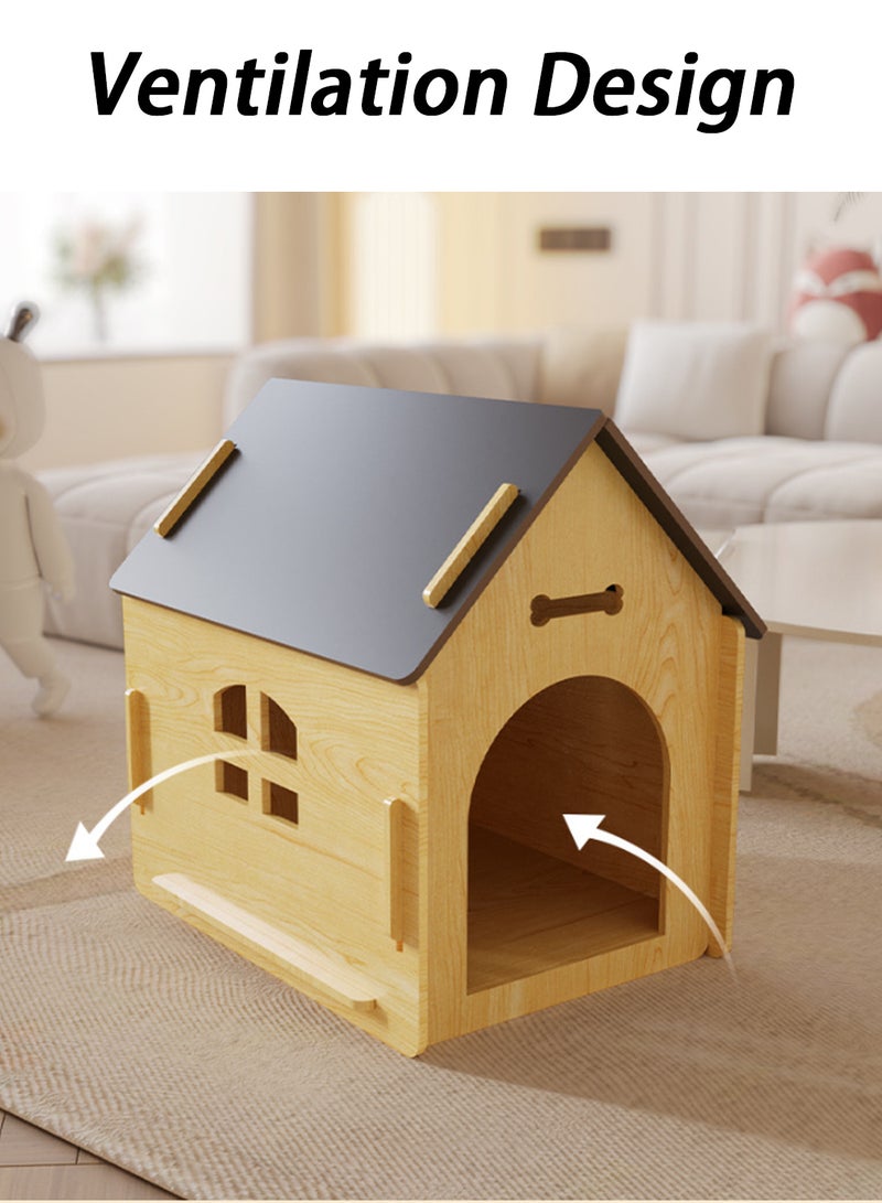 Wooden Dog Crate Dog House Pet Pen Pet Wooden House Dog House Dog Crate Dog Wooden Pet House with Roof for Dogs Indoor Dog House Suitable for kittens, Puppies, Rabbits