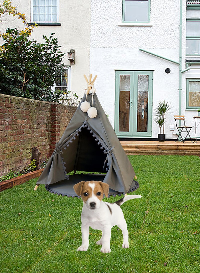 Dog Tent Bed Pet Tent Cat Teepee Washable Breathable Tent Small and Medium Pet Products Puppy Bed Portable Dogs Cats Bed Play House for Indoor Outdoor