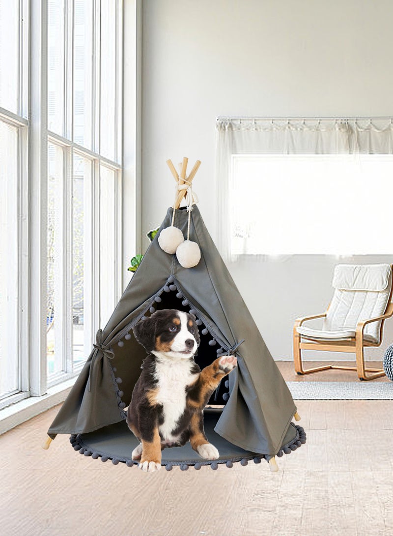 Dog Tent Bed Pet Tent Cat Teepee Washable Breathable Tent Small and Medium Pet Products Puppy Bed Portable Dogs Cats Bed Play House for Indoor Outdoor