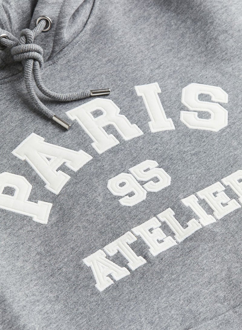 Graphic Pocket Detail Hoodie