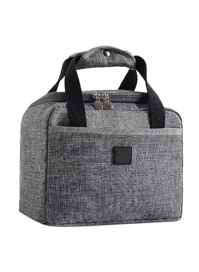 Waterproof Insulated Lunch Bag Grey 17x14x24cm
