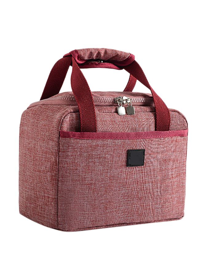 Waterproof Insulated Lunch Bag Red 17x14x24cm