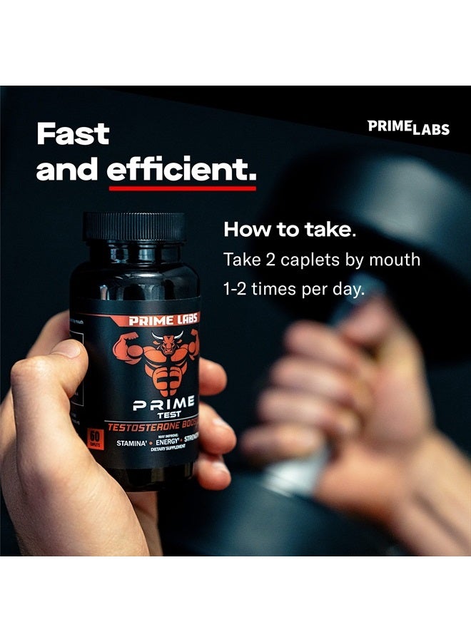 Men's Testosterone Booster - Stamina, Endurance, & Strength - 60 Caplets