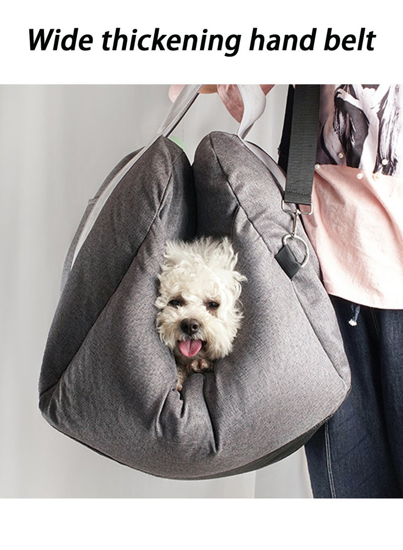 Four Seasons Pet Car Kennel Pet out Travel Dog Mat Portable Car Seat Pet Reinforce Car Booster Seat for Dog Cat Portable and Breathable Bag with Seat Belt Dog Carrier Safety Stable for Travel