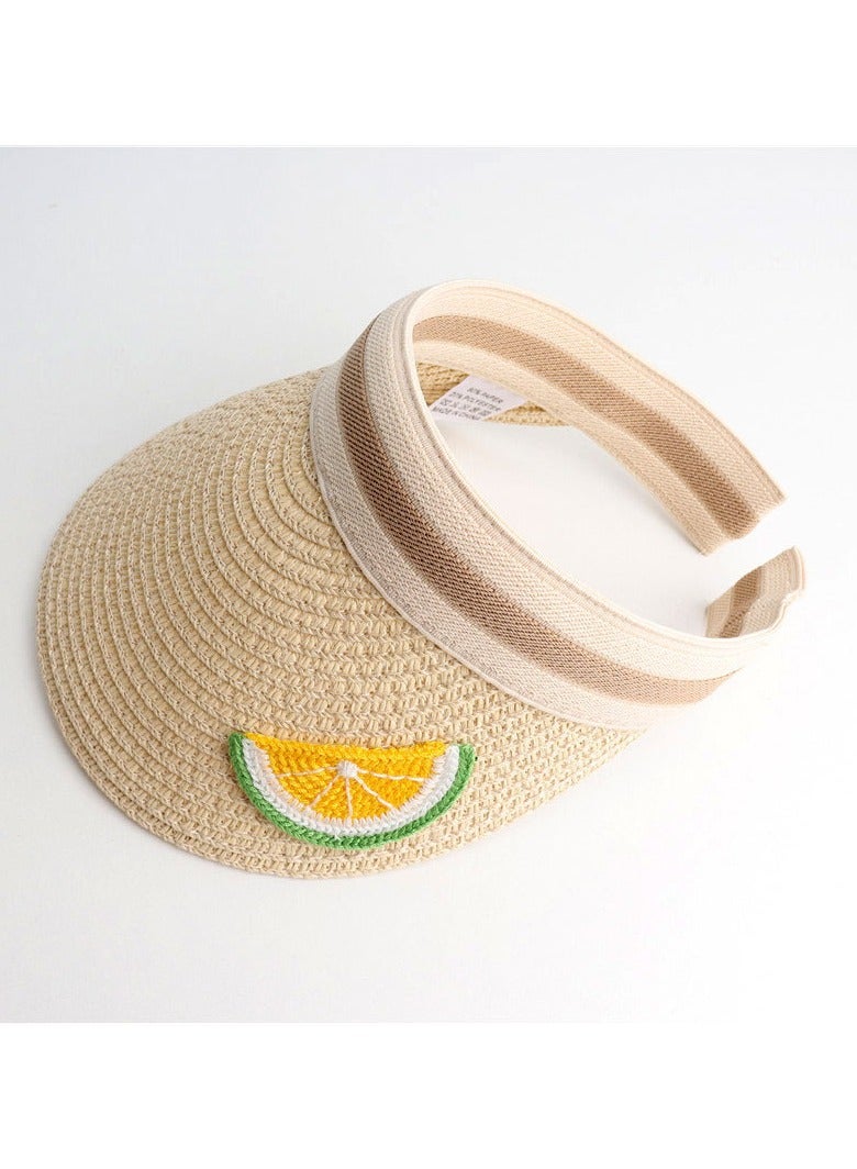 New Children's Breathable Headless Sunshade Knitted Hat