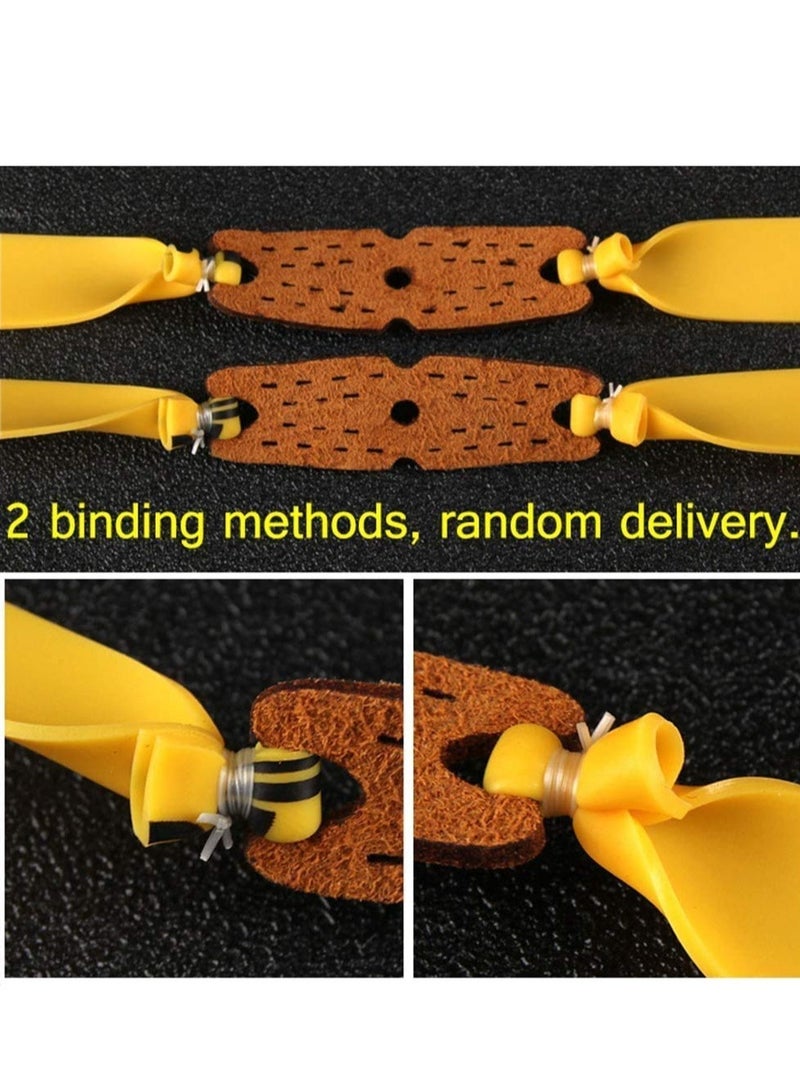 Flat Slingshot Rubber Bands, 8 Pcs Hunting Catapults Rubber Bands, Flexible Rubber Latex Catapult Bands, Slingshot Sports Catapult, Sports Catapult Made of Stainless Steel (Random Color)