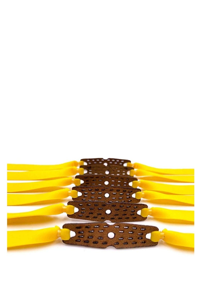 Flat Slingshot Rubber Bands, 8 Pcs Hunting Catapults Rubber Bands, Flexible Rubber Latex Catapult Bands, Slingshot Sports Catapult, Sports Catapult Made of Stainless Steel (Random Color)