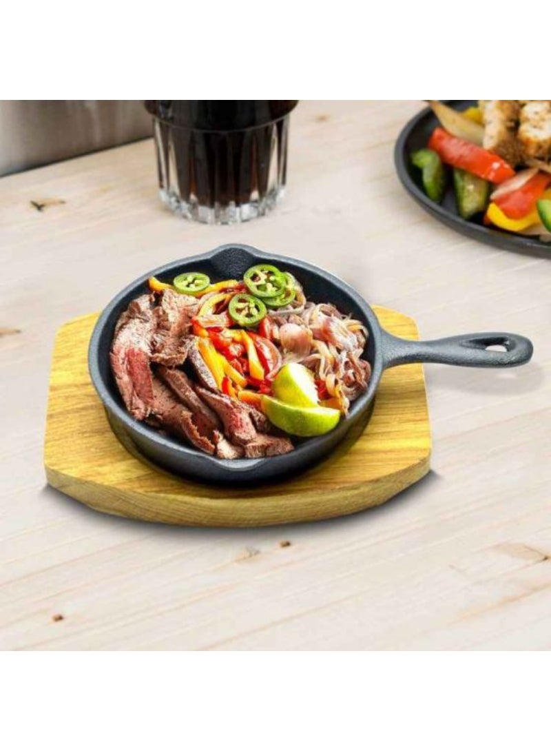 Mini Round Sizzler Tray Single Handle