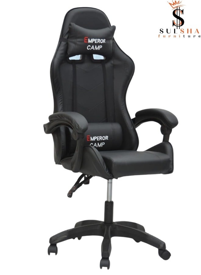 Executive Ergonomic Computer Desk Chair for Office and Gaming with headrest back comfort and lumbar support