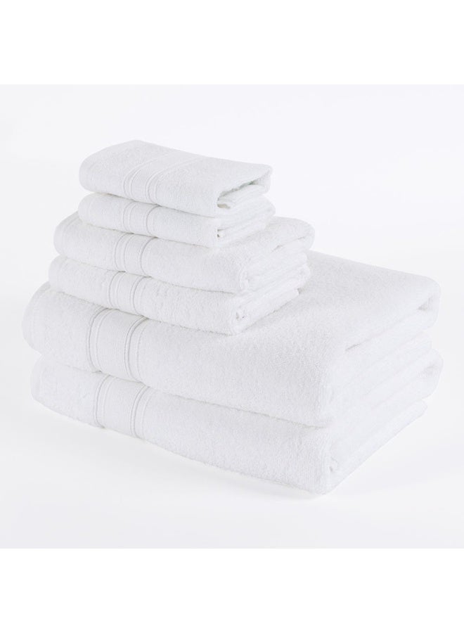 Broyhill 6-Pack Towel Set Towel Set, White - 435 Gsm