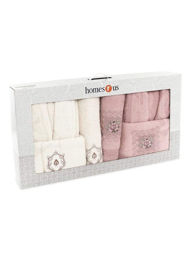 League 6-Piece Family Towel Set, Ivory