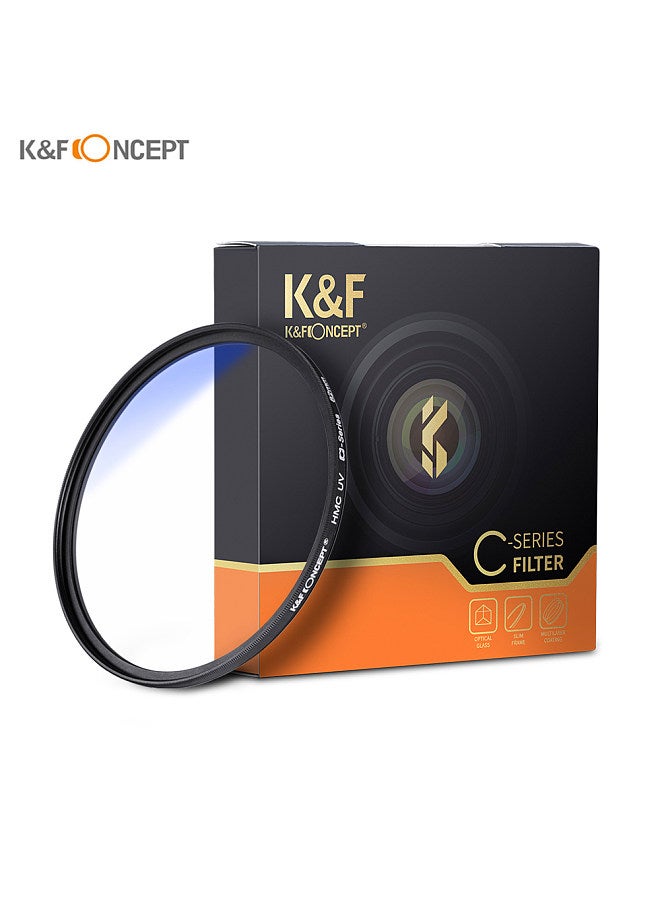 62mm Ultra Slim Multi Coated MC UV HD Lens Filter Compatible with Canon Nikon Sony DSLR Camera Lens