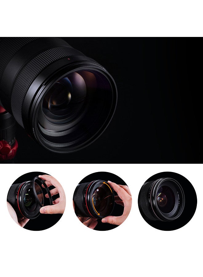 62mm Ultra Slim Multi Coated MC UV HD Lens Filter Compatible with Canon Nikon Sony DSLR Camera Lens