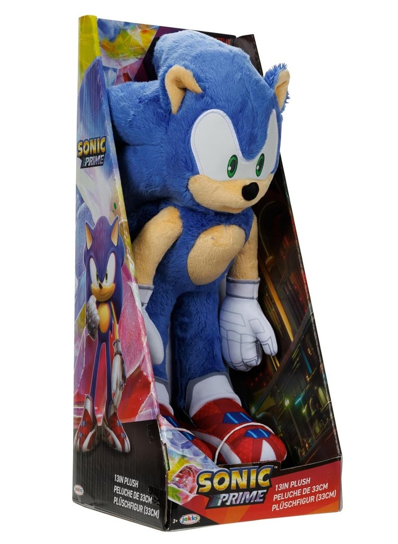 Sonic The Hedgehog Sonic Prime 13 inch Plush Figure Doll Stuffed Animal