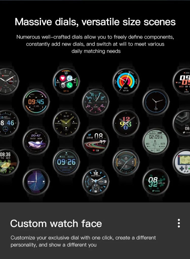R3 PRO New CURREN fashion touch screen Smart watch For Men's & Women's